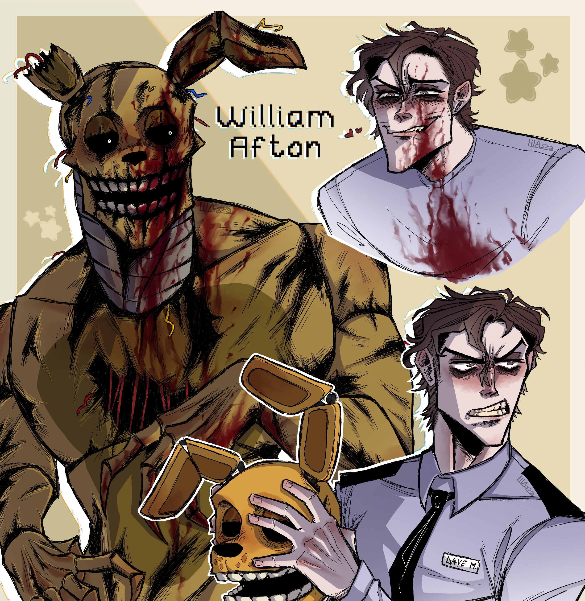 Blueycapsules' William Afton close up by AsyaWolfy on DeviantArt