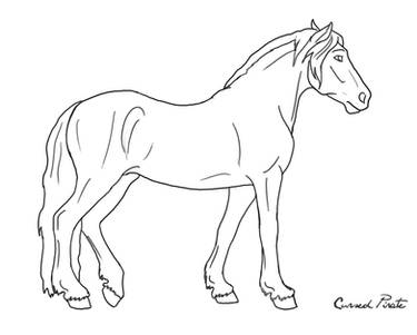 friesian Lineart