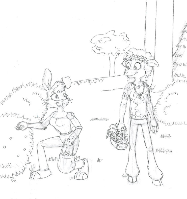 Bunnies and lambs [rough]