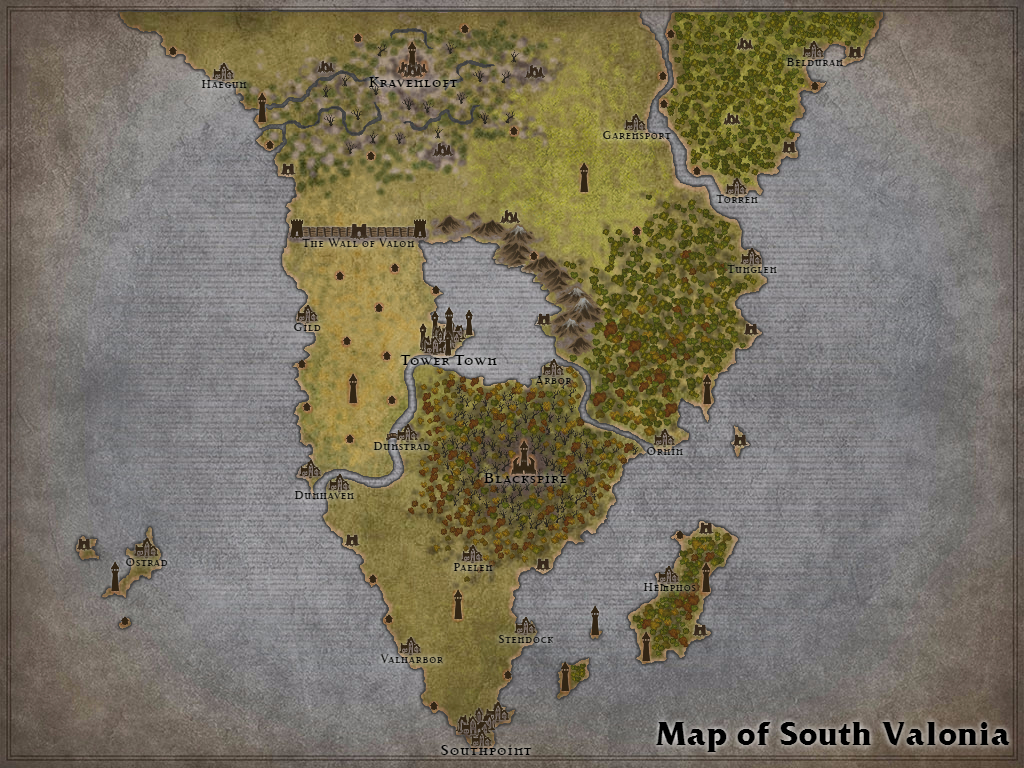 Map of Valonia South