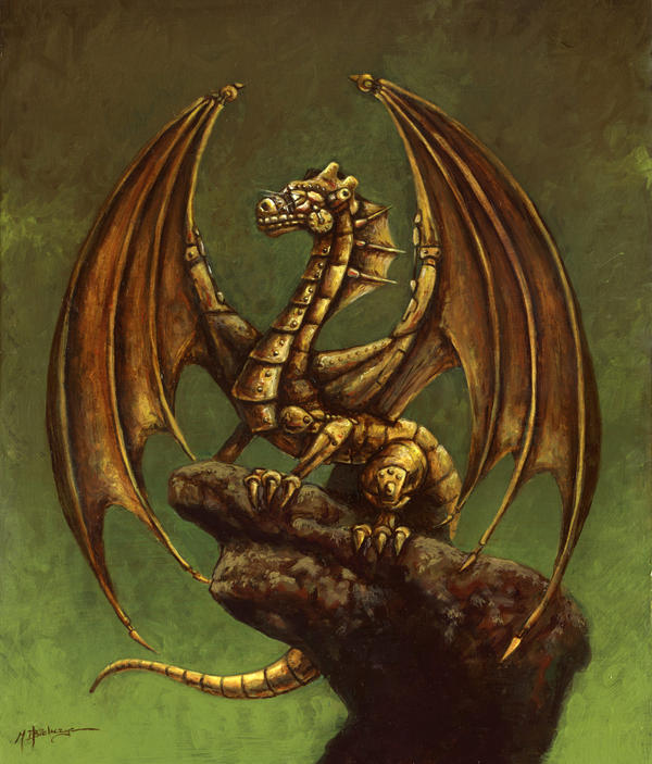 Clockwork Steampunk Dragon by mbielaczyc