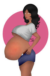 2023 enter preggo dark skin momma