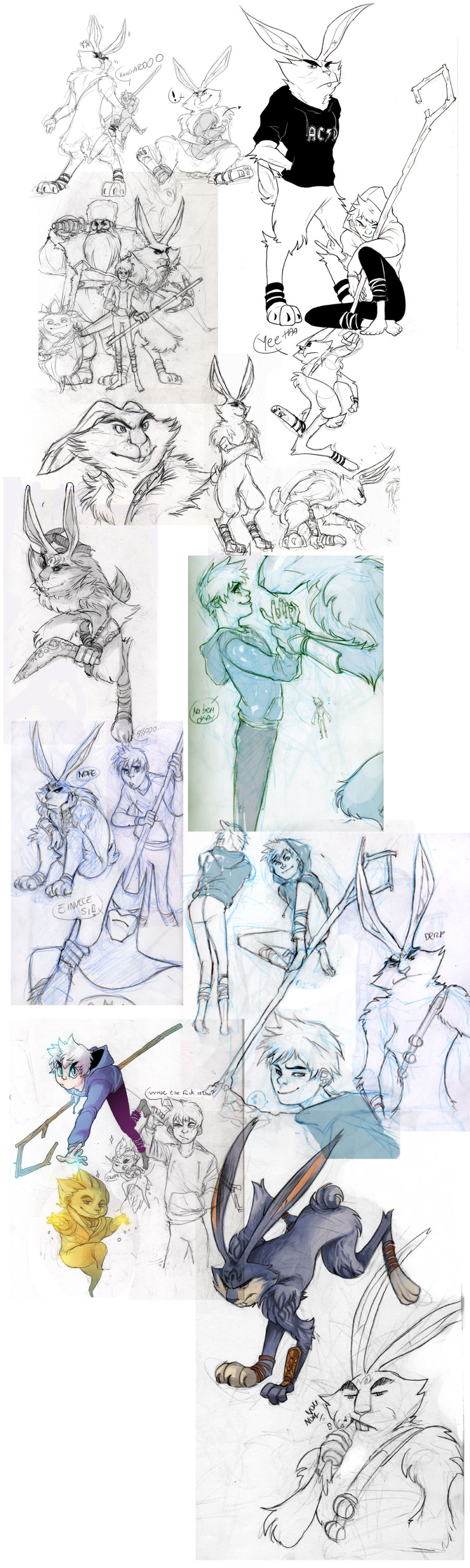 ROTG sketches collage