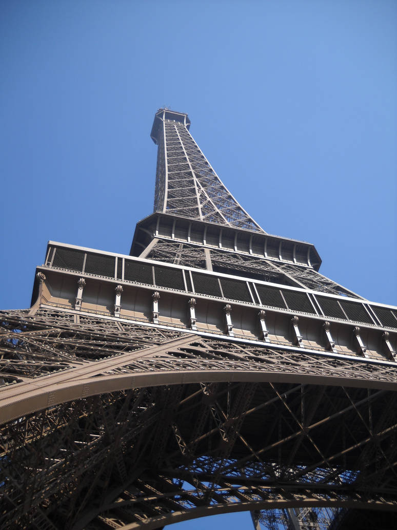 Eiffel tower from different angle by Uajti on DeviantArt