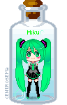 Pixel: Hatsune Miku in The Bottle