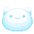 F2U: Snow Blue Neko Blob Icon by cENtRosEMa