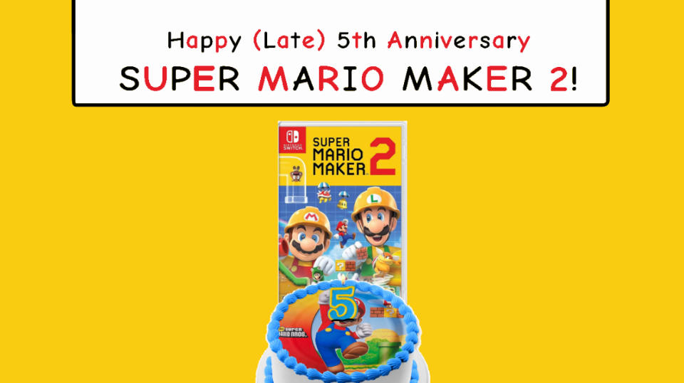 Happy Late 5th Anniversary Super Mario Maker 2 by rudesneeze on DeviantArt