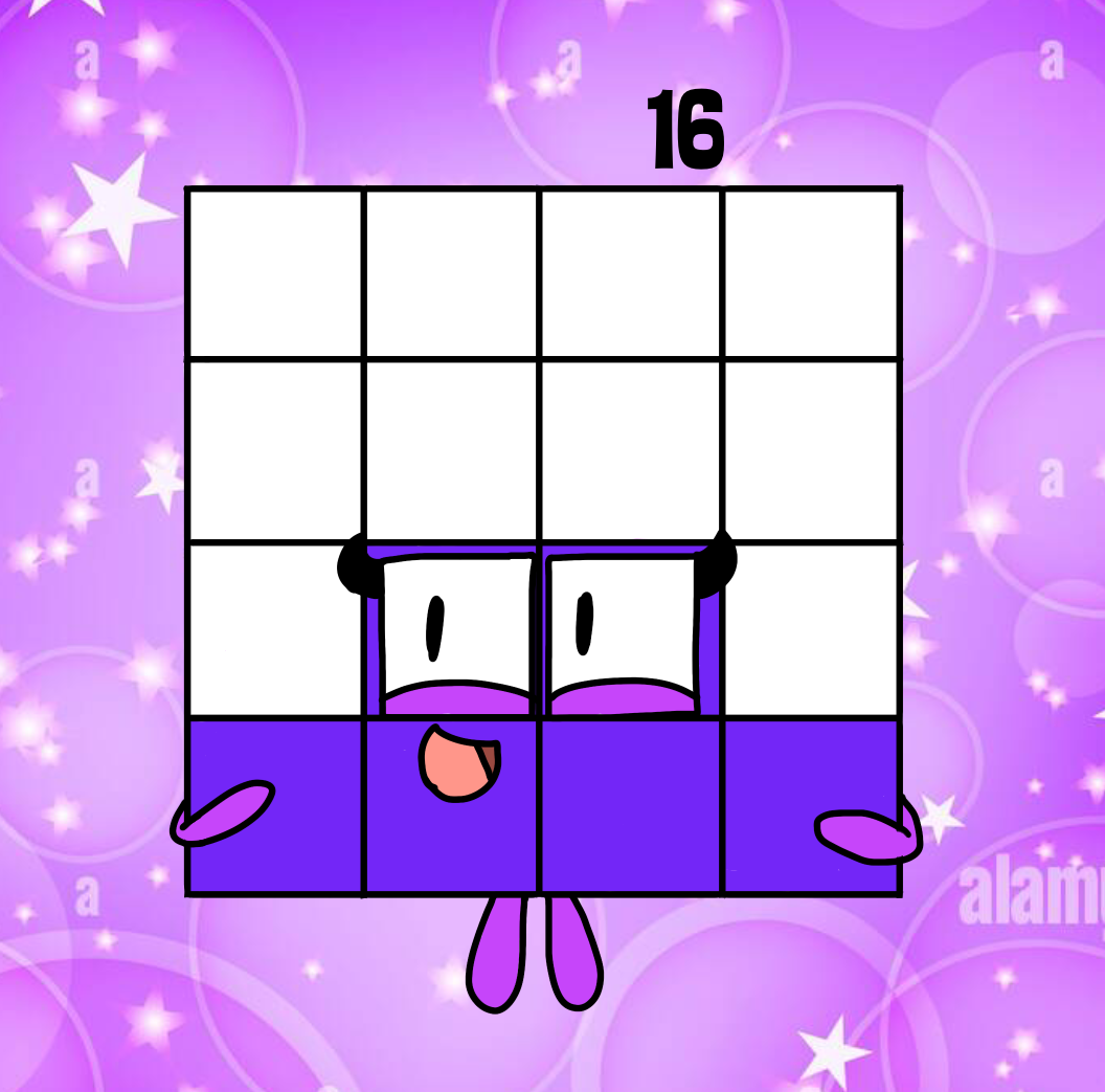 Sixteen Numberblocks 16 sixteen-numberblocks-16