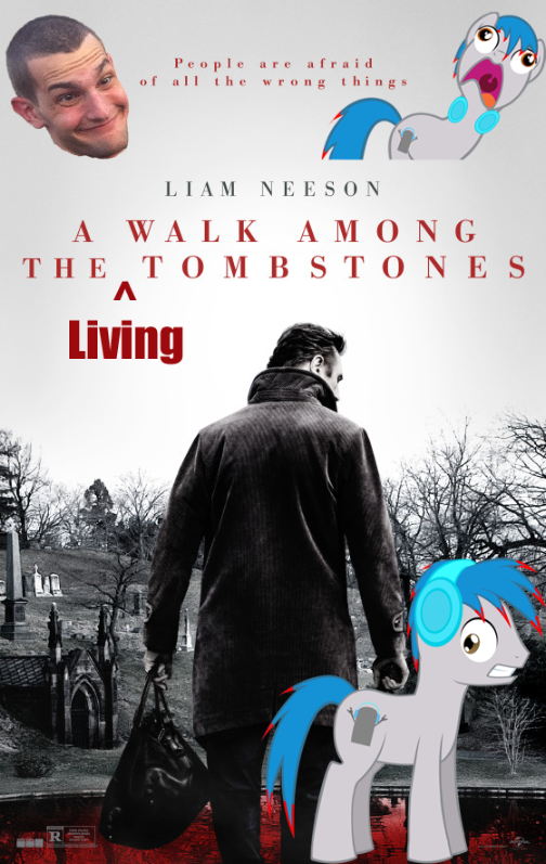 A Walk Among The Living Tombstones (Parody Poster)