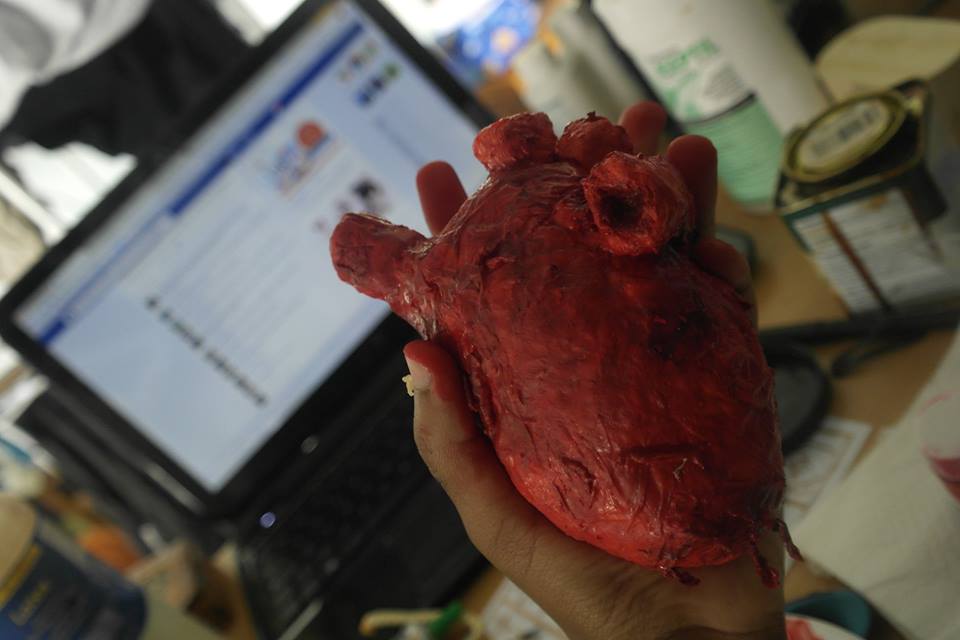 latex human heart (replica)