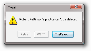 Robert Pattinson Photos error