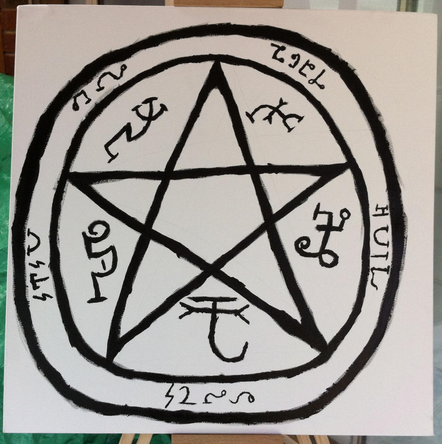 Devils Trap. Sign Devil's Trap Canvas by the-wire on DeviantArt