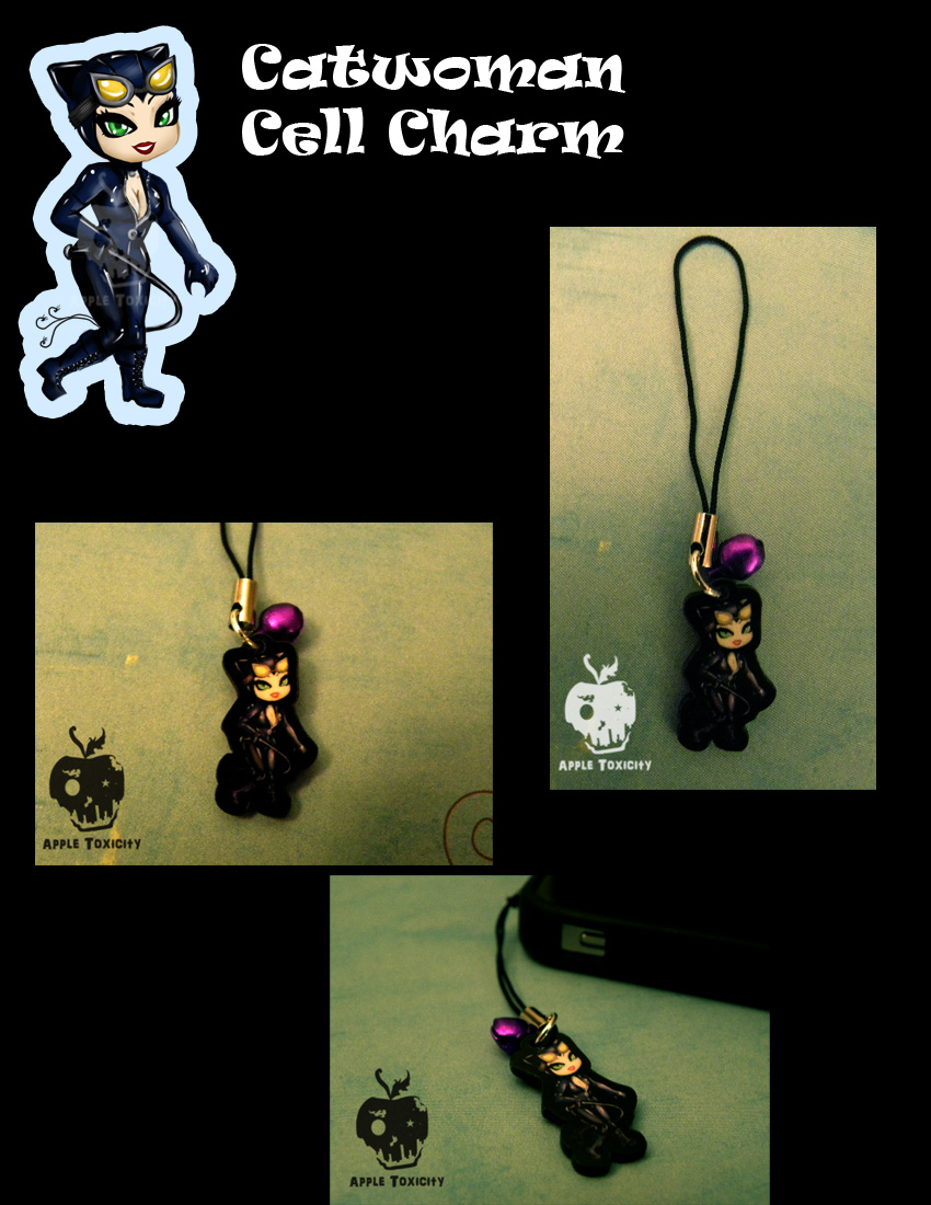 Catwoman Cell Charm