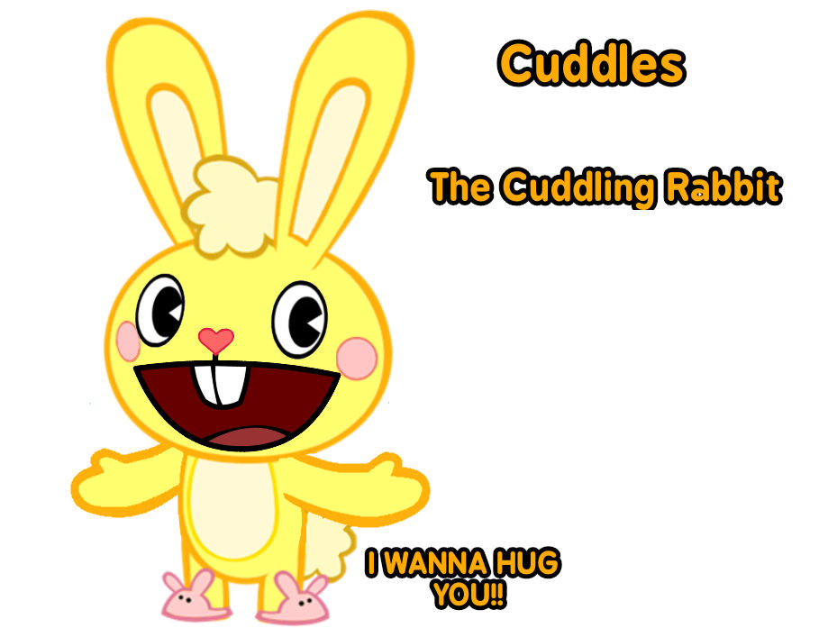 Cuddles The Cuddling Rabbit by CesarGamer6578 on DeviantArt