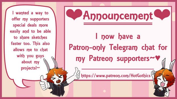 Patron Chat on Telegram! +New Rewards~