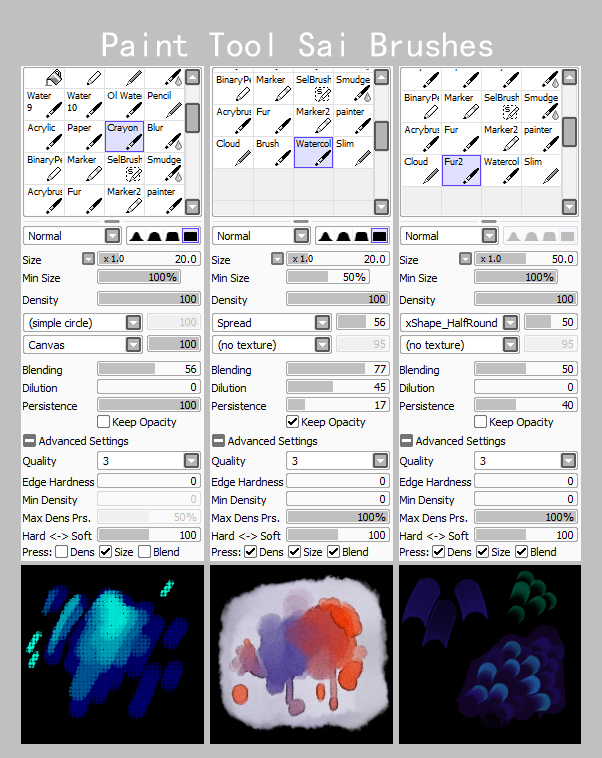 Paint Tool Sai Brushes 2 By Isihock On Deviantart