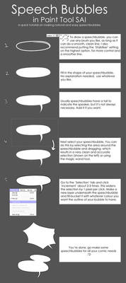 Quick Speechbubble Tutorial