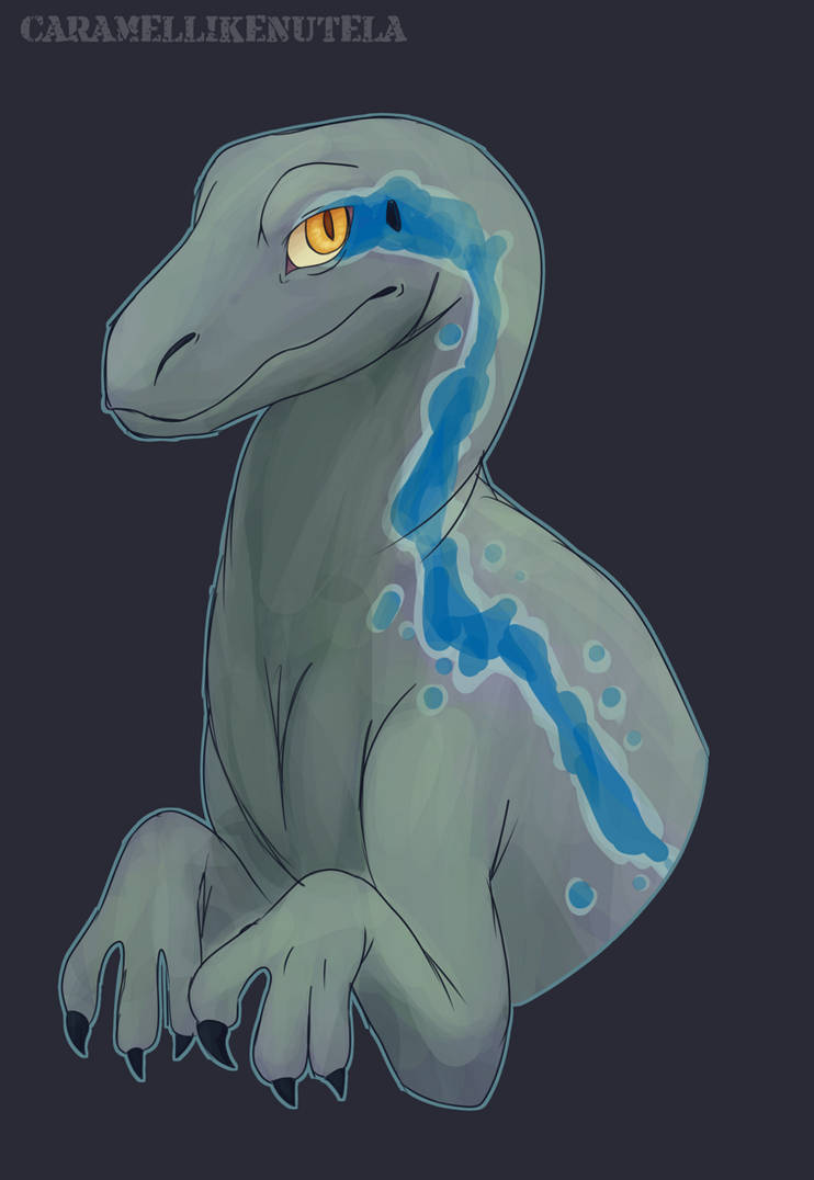 X Velociraptor (Utahraptor) Blue X by CaramelLikeNutela on DeviantArt