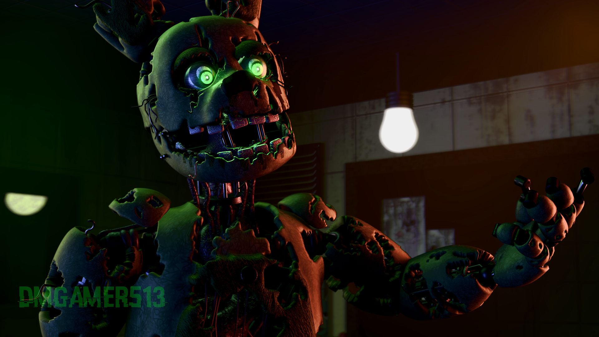 No More Mr. Nice Guy (Springtrap SFM Wallpaper) by gold94chica on DeviantArt