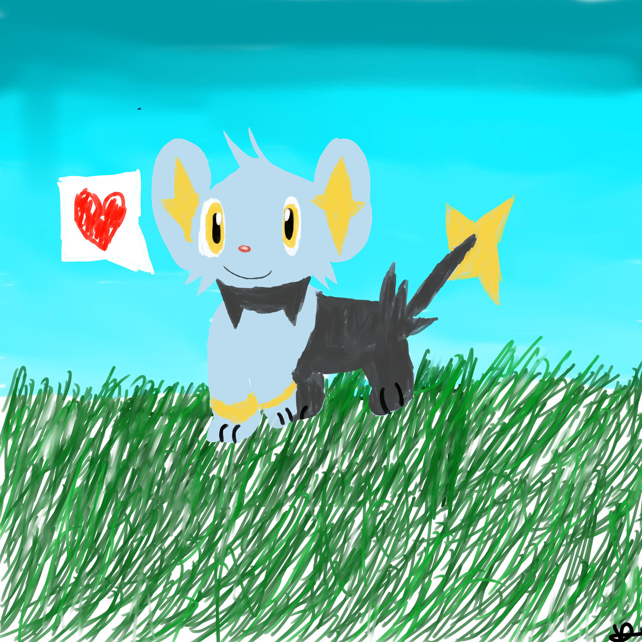 Shinx Hugging Shinx Painting by Vivi123456 on DeviantArt
