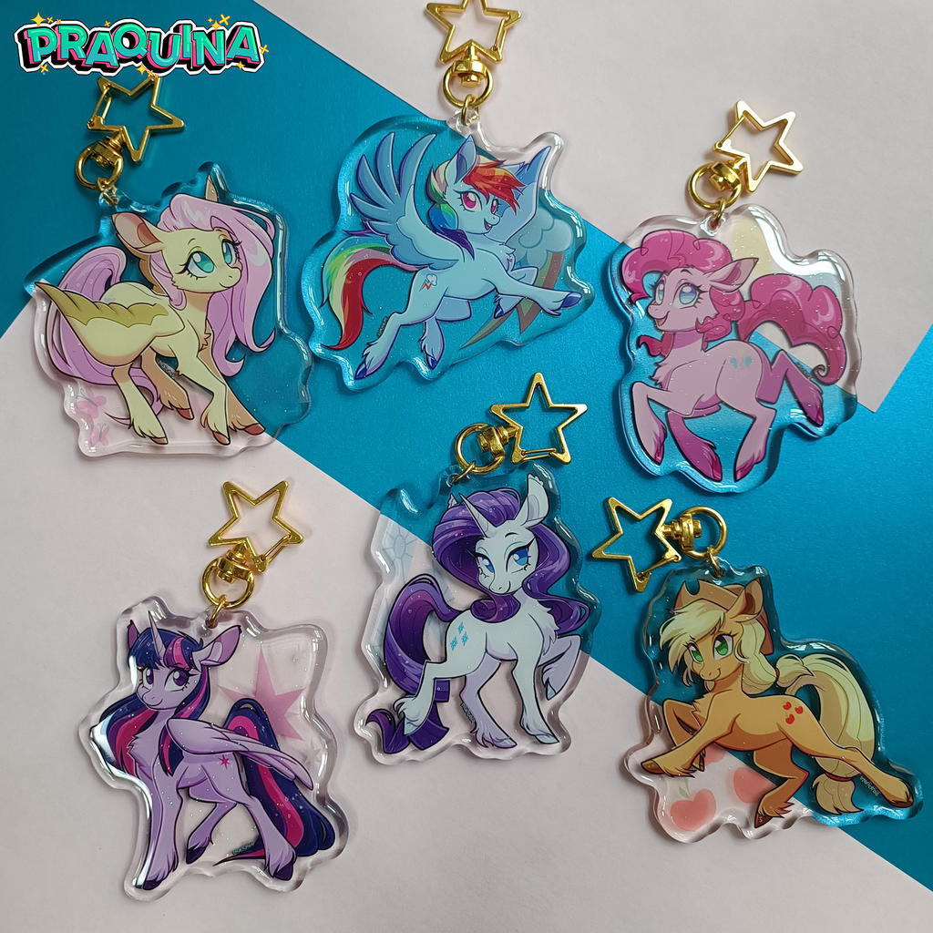 MLP keychains by Praquina on DeviantArt