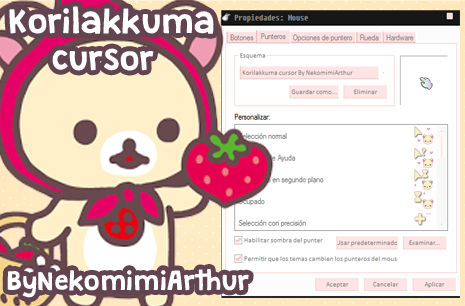 Korilakkuma cursor By NekomimiArthur