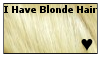 I Have Blonde hair Stamp