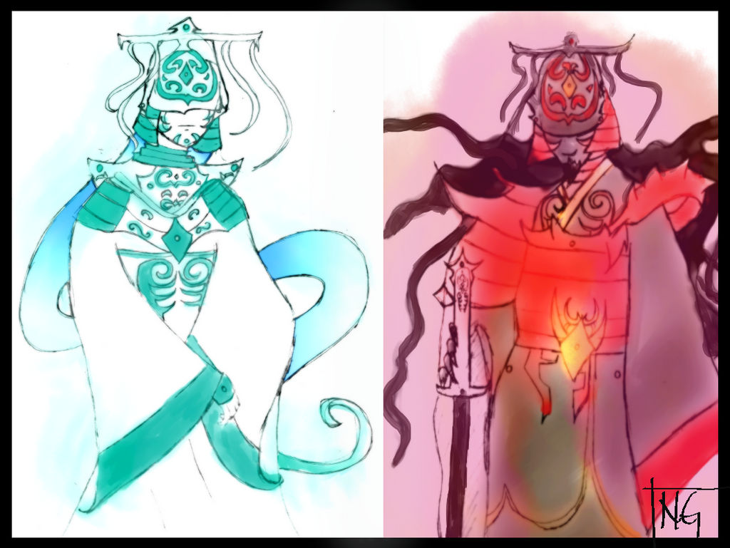 Raaava Raava and Vaatu by WonderPepperBoops on DeviantArt