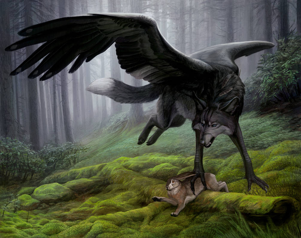 Крылатые звери. Симураны Легенда. Симуран крылатый волк. Симураны Славянская мифология. Симураны крылатые драконы.