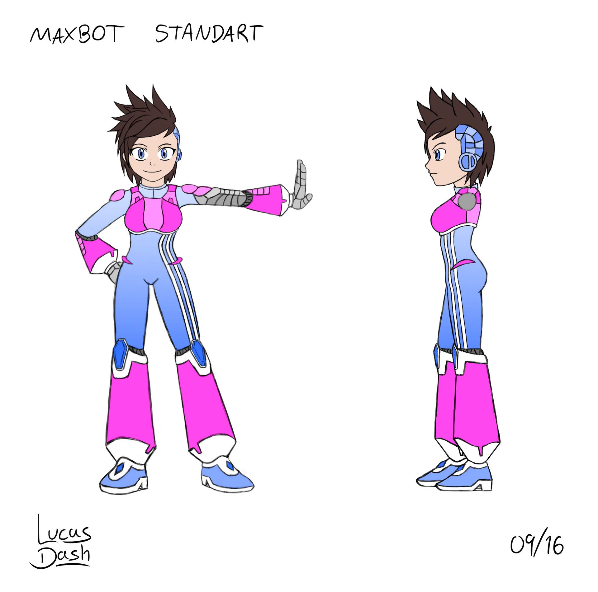 Maxbot Character Design #1 by LucasDash-dA on DeviantArt