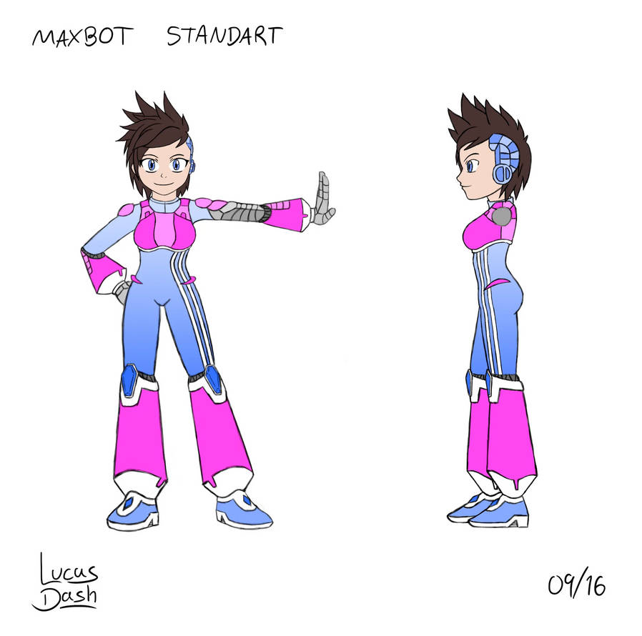 Maxbot Character Design #1 by LucasDash-dA on DeviantArt