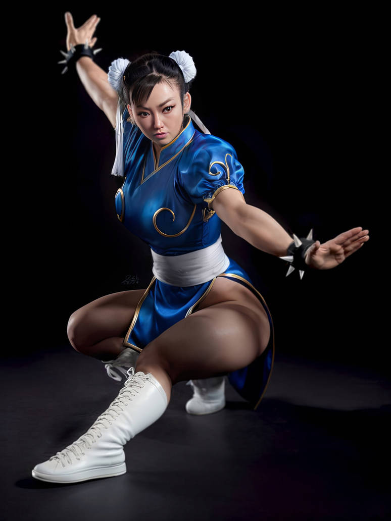 Chin Li Realistic Realistic Chun-Li - Dragon Drop by LucasDash-dA on DeviantArt