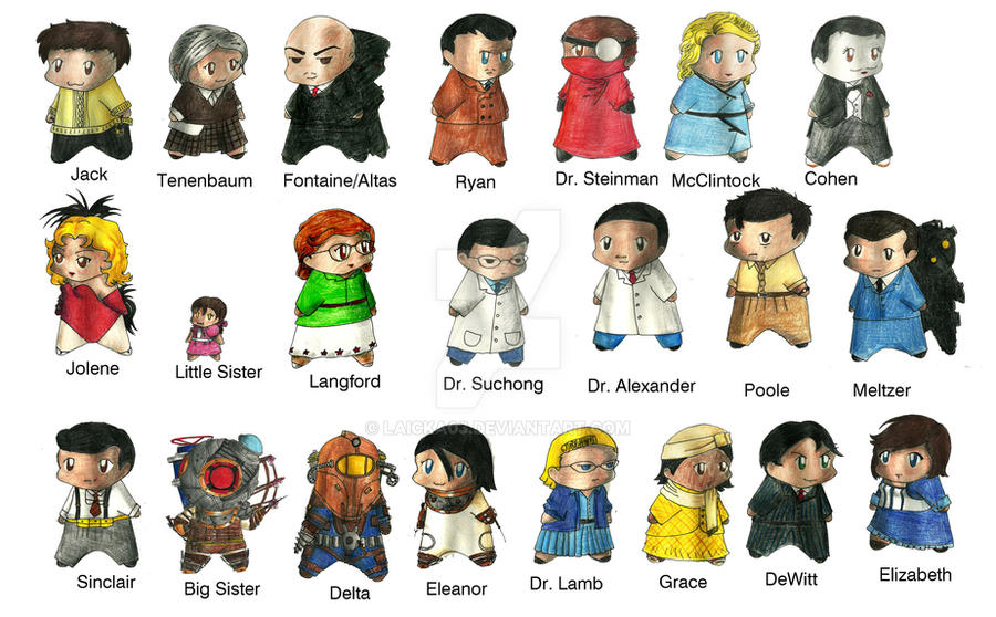BioShock Chibis Color by laicka03 on DeviantArt