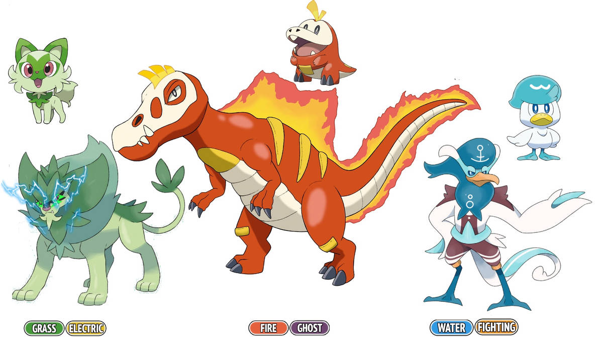 Paldea Types Paldea Final Evolutions by NinjaFan266 on DeviantArt