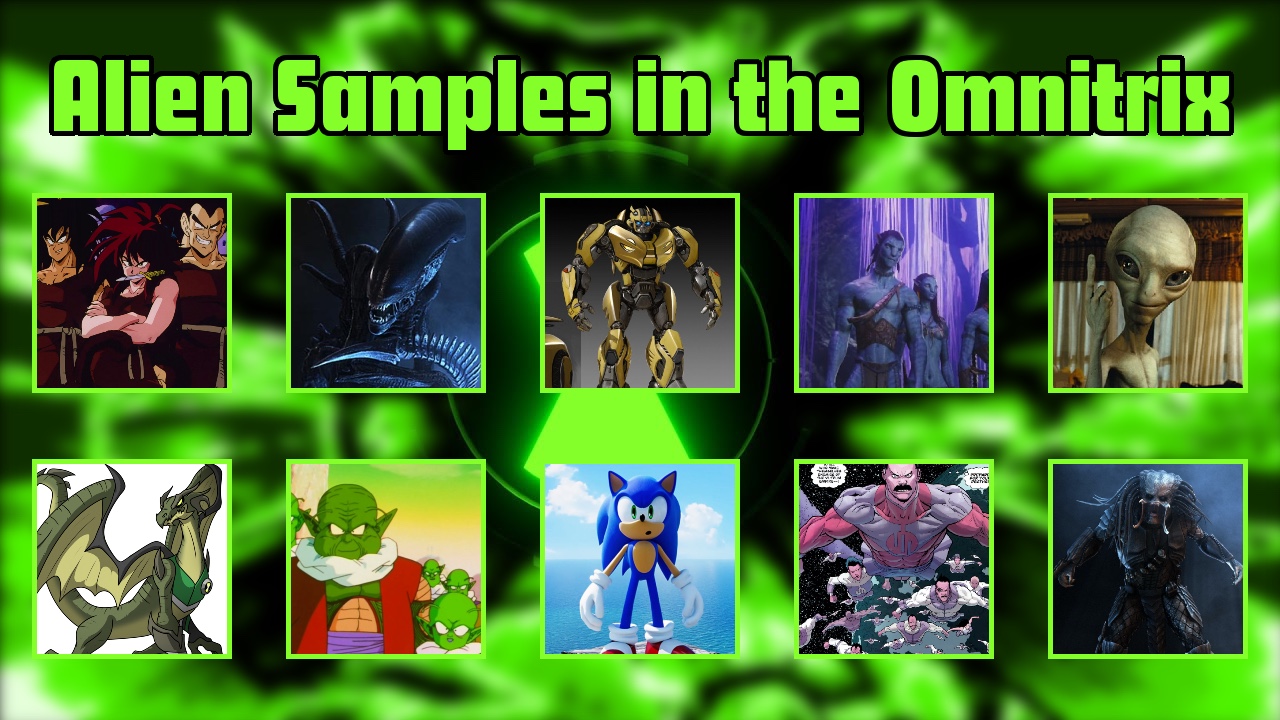 New Alien Samples in the Omnitrix by NinjaFan266 on DeviantArt