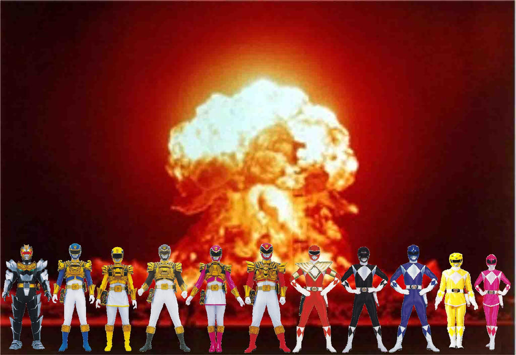 Megaphase Team Mighty Morphin Megaforce Team Up by ChipmunkRaccoonOz on DeviantArt