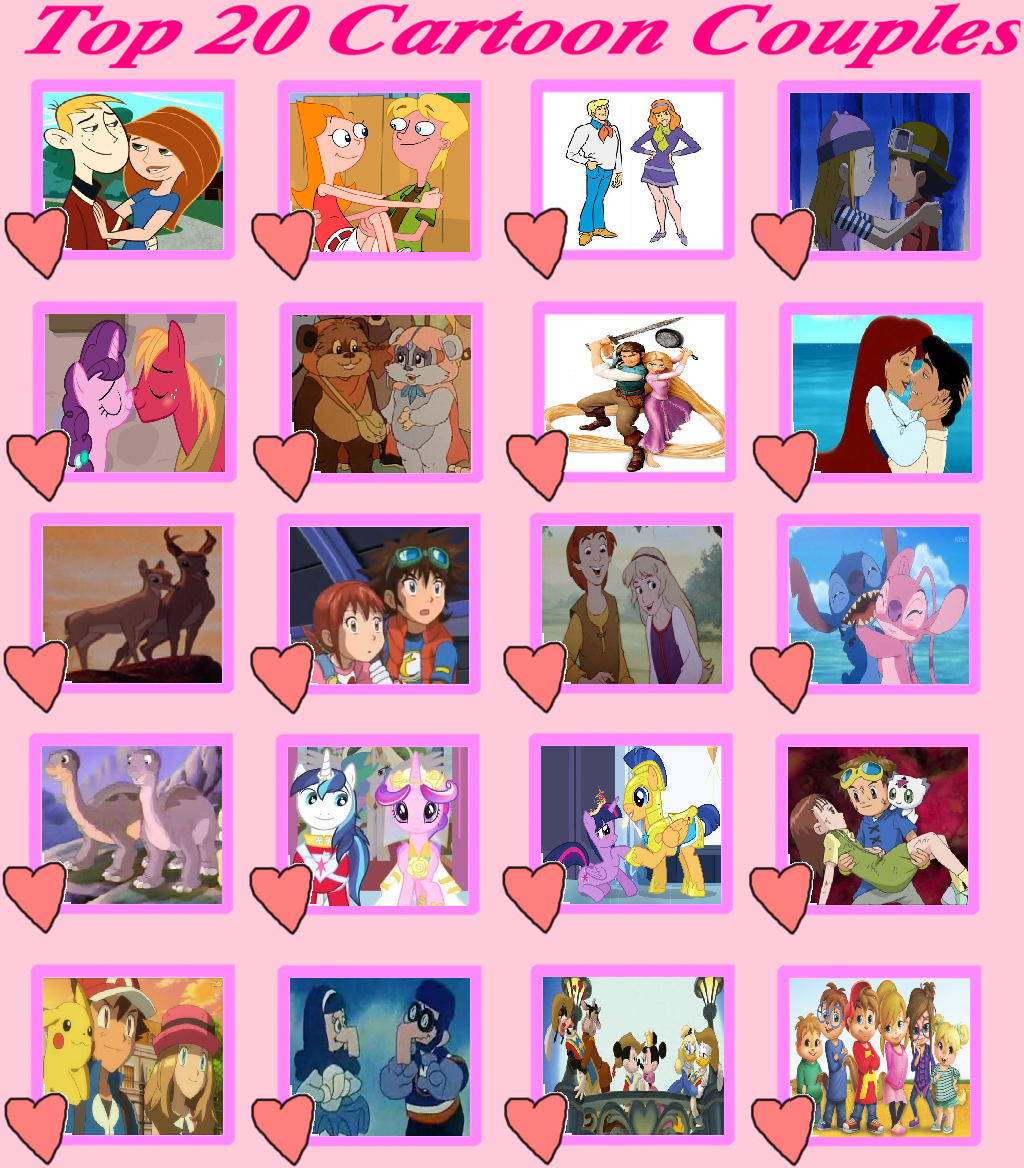 Top 20 Cartoon Couples