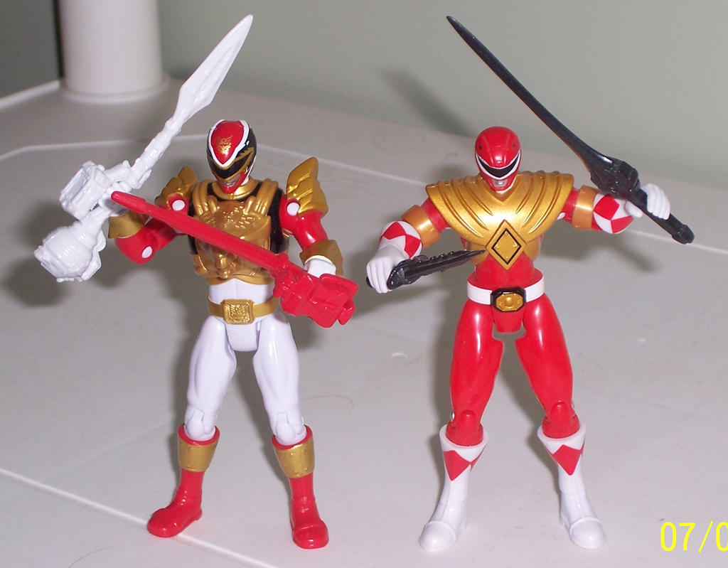 Red Rangers - Mighty Morphin and MegaForce by ChipmunkRaccoonOz on ...