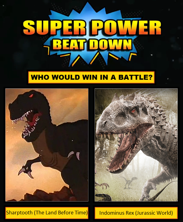 Super Power Beat Down: Sharptooth vs Indominus Rex