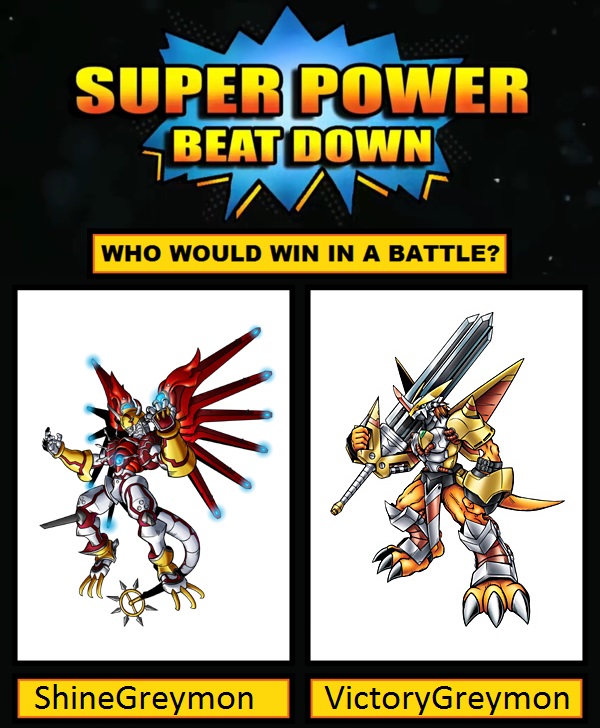 SPBD: ShineGreymon vs VictoryGreymon