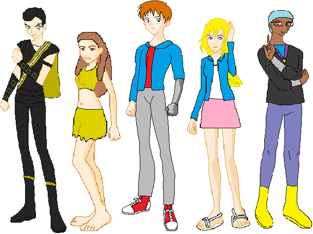 MegaForce Rangers in civilian form