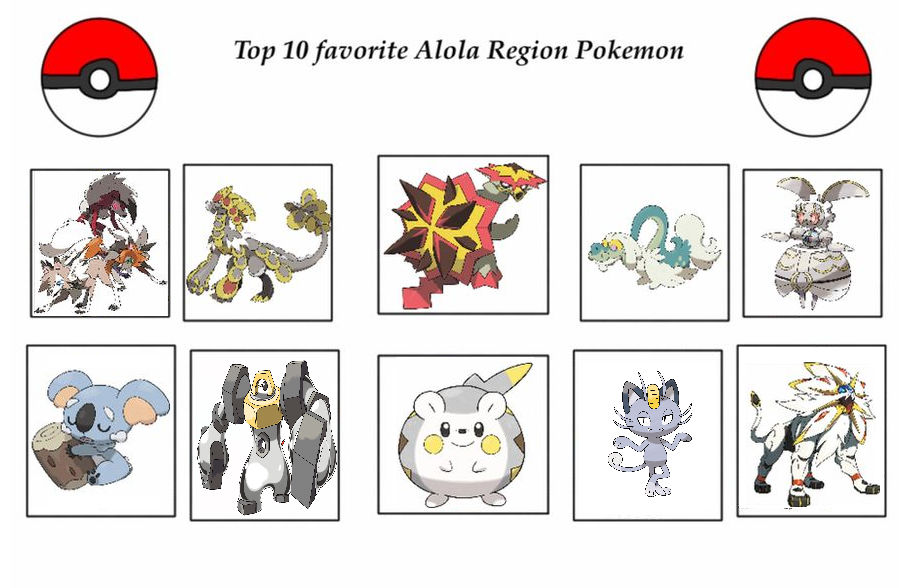 Top 10 Alola Pokemon