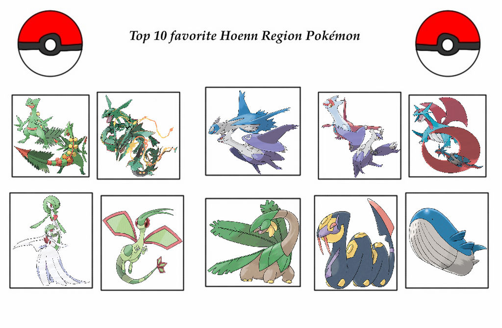 My Top 10 Favorite Hoenn Region Pokemon by ChipmunkRaccoonOz on DeviantArt