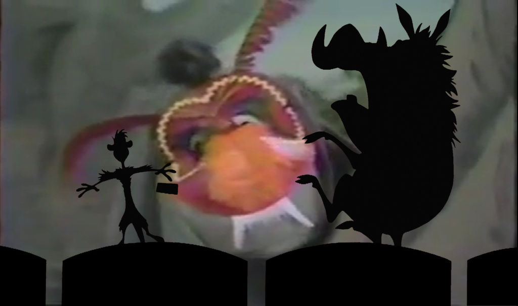 Eeyore's Halloween Mask Scared Timon And Pumbaa by ChipmunkRaccoonOz on ...
