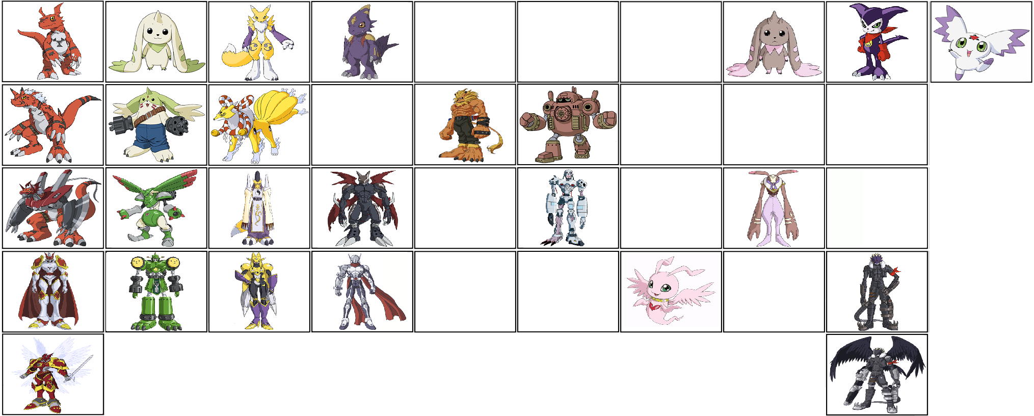 Matrix Digivolution Digimon Tamers Series Digivolutions by ChipmunkRaccoonOz on DeviantArt