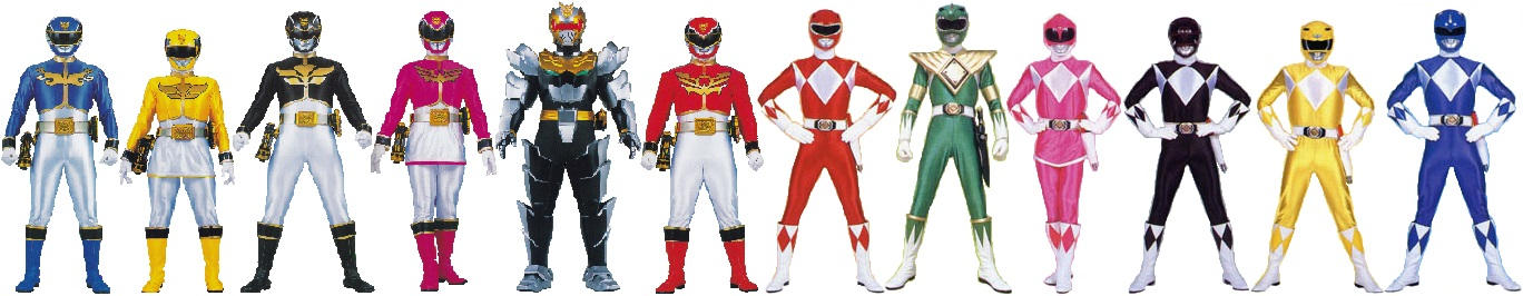 Megaphase Team Mighty Morphin-MegaForce team-up by ChipmunkRaccoonOz on DeviantArt