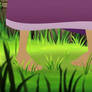 Rapunzel's feet on grass