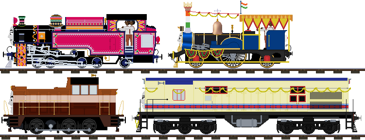 Thomas and Friends characters from India by ChipmunkRaccoonOz on DeviantArt