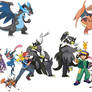 Ash and Ritchie with similar Pokemon