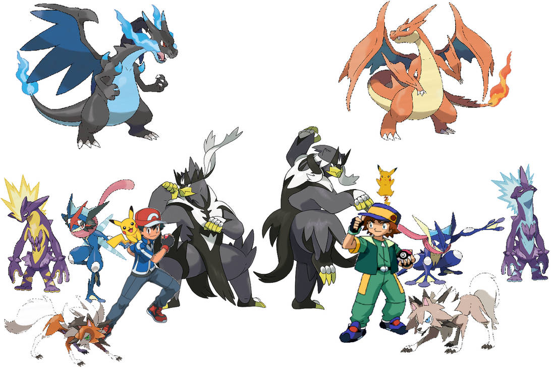 Ash and Ritchie with similar Pokemon by ChipmunkRaccoonOz on DeviantArt